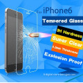 Mobile phone Tempered Glass Protector film for iPhone 6 5 5s 4 4s Toughened protective film with 2.5D 9H 0.3mm